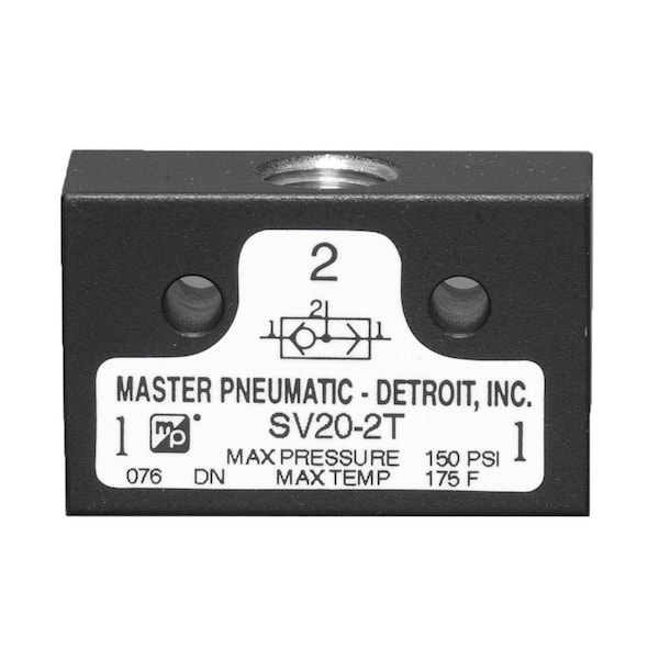 SHUTTLE VALVE 1/4